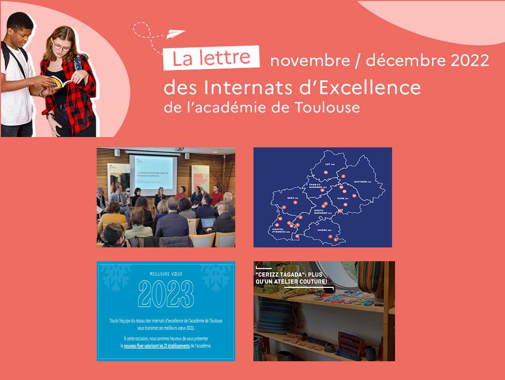 Newsletter novembre/décembre des internats d'excellence | Académie de