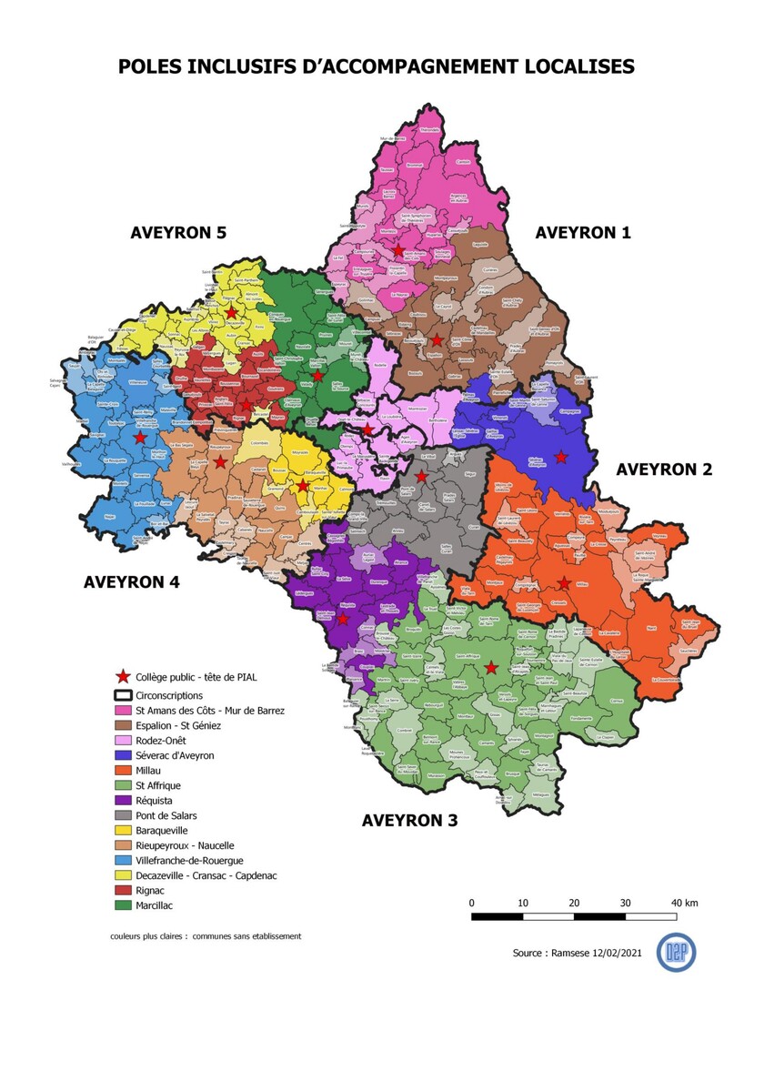 Carte des PIAL en Aveyron 2024