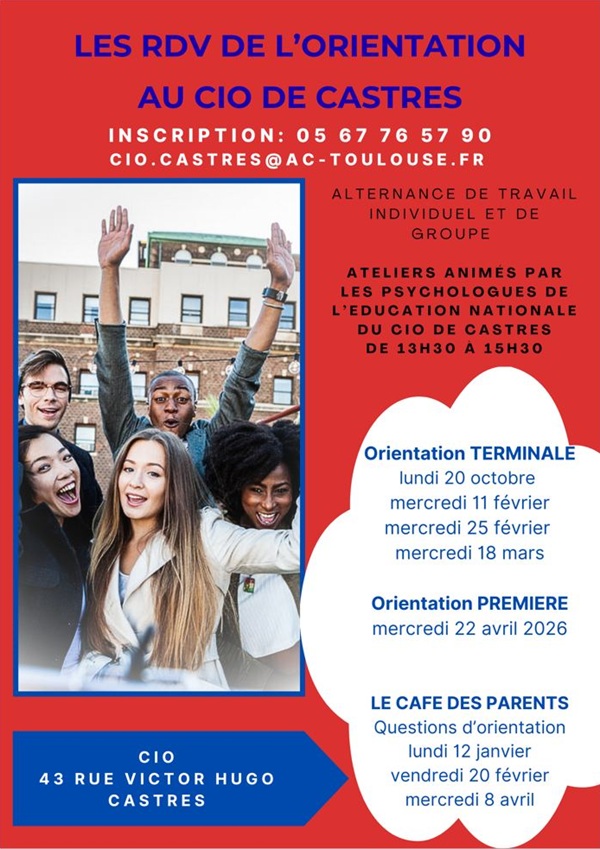 Au CIO de Castres rdv de l'orientation à destination des lycéens de terminale