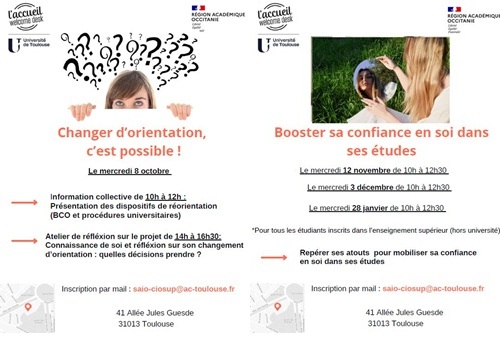 Ateliers changer d'orientation et confiance en soi au CIO du sp rentrée scolaire 2025