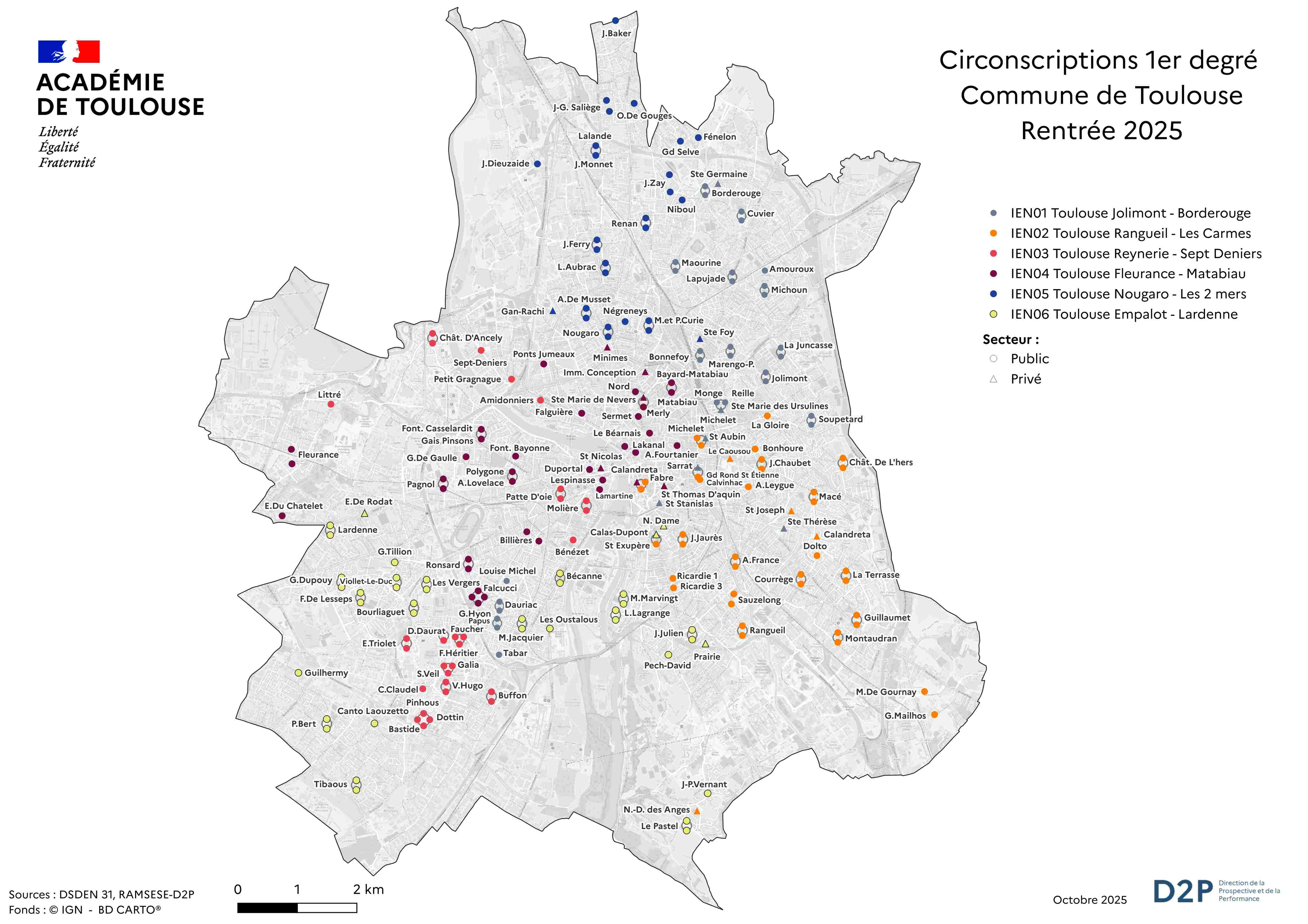 D2P - D1 Circonscriptions Toulouse R2025