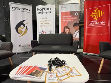 Forum du CREPS de Toulouse : les élèves de la Cordée ont optimisé leurs connaissances des métiers