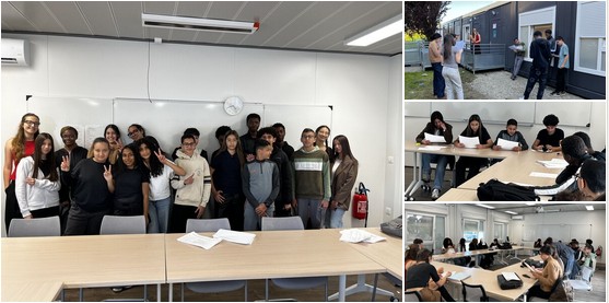 Au collège Georges Sand de Toulouse, les élèves de la cordée DISPO se préparent pour le débat des collèges qui aura lieu au Musée Soulages de Rodez le 16 avril 2026