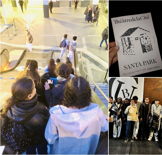 Les élèves encordés du collège George Sand de Toulouse visite le théâtre de la Cité