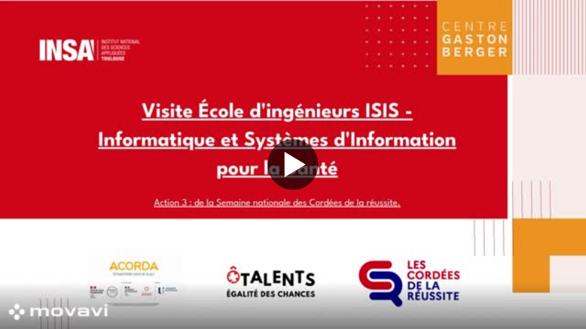 Journée immersion à l'école d'ingénieurs ISIS pour les collégiens encordés avec l'INSA en vidéo !
