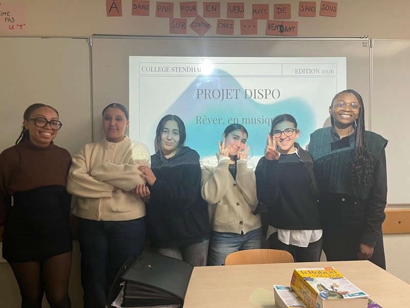 Rêver en musique, projet Cordée DISPO de Science Po Toulouse avec le collège Stendhal de Toulouse