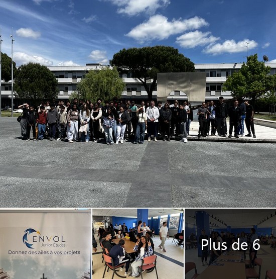 Les collégiens encordés de George Sand de Toulouse participent à la troisième édition de l'événement "Jamais un Avion Sans Elles"