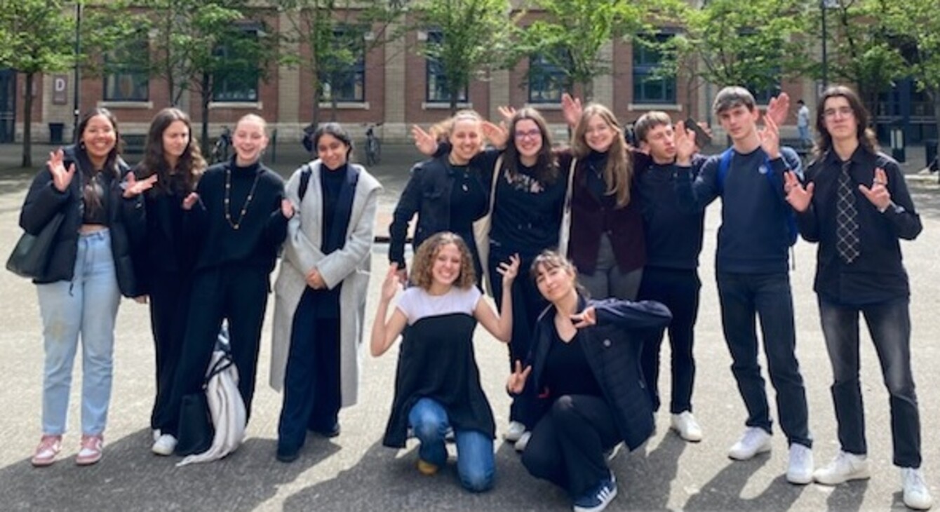 Les élèves encordés du lycée Bossuet à Condom